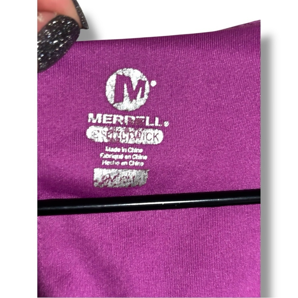 Merrell Light Purple Short Sleeve Waist Cinched Open Back Midi Dress - Picture 10 of 15
